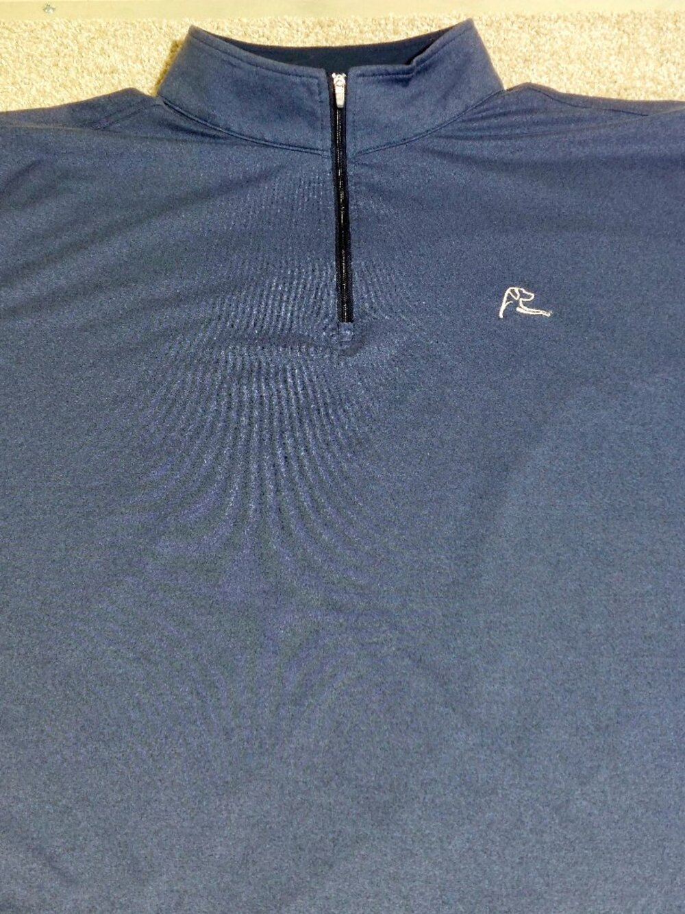 Rhoback Pace Q-zip pullover blue heathered Size 3XL
